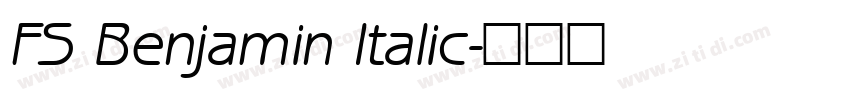 FS Benjamin Italic字体转换 FS Benjamin Italic字体转换